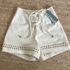 Brand new Alemais shorts. Never worn. Cream size AU 4.
